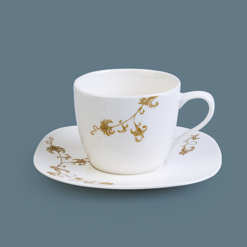 Square Cup and Saucer 220cc
