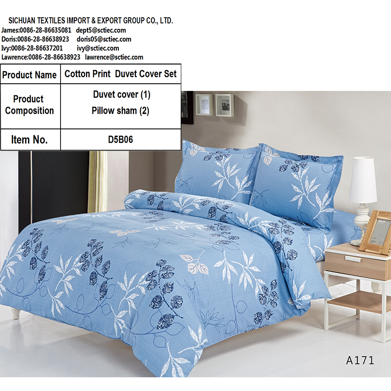 Cotton Print Duvet Cover Set