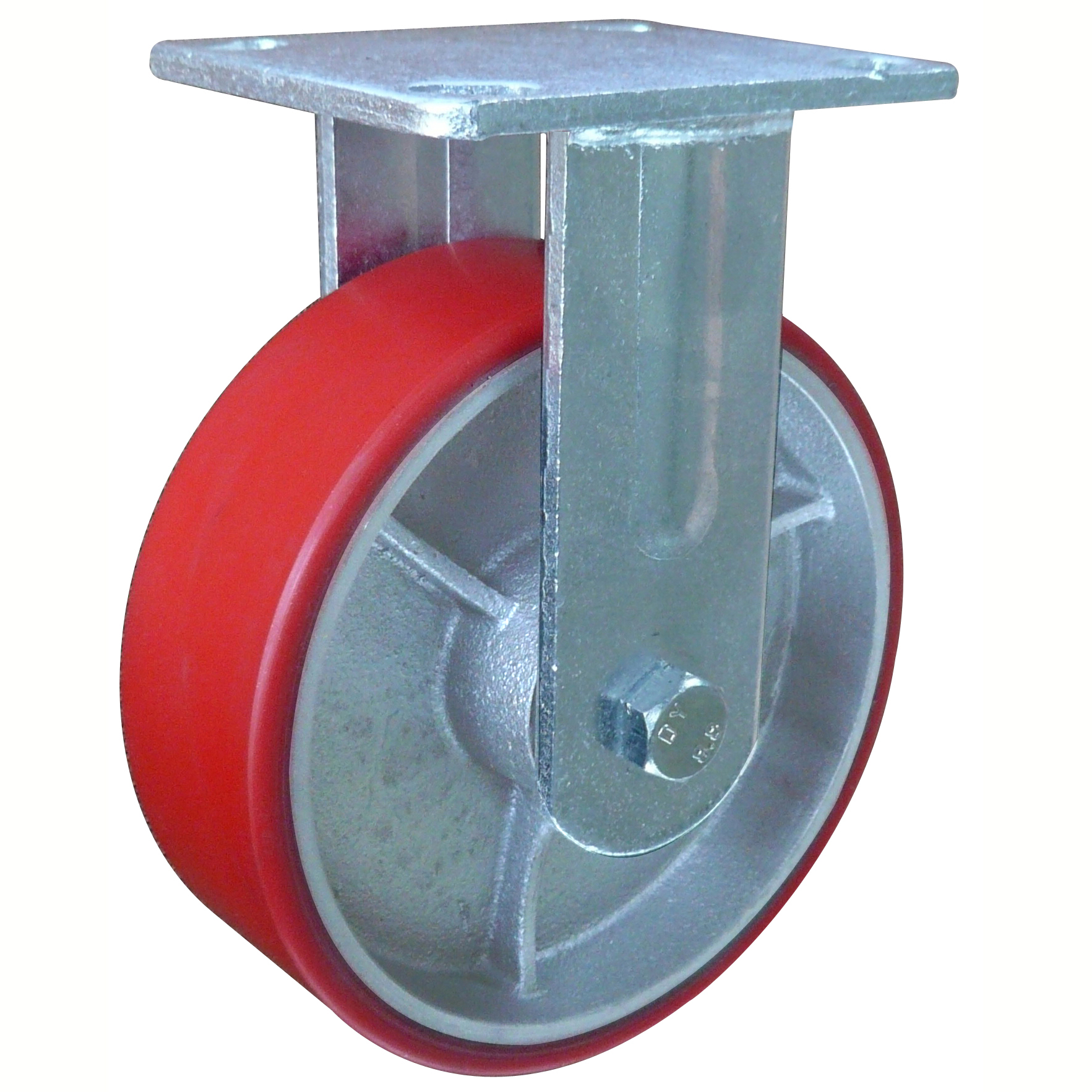 Wholesale high quality heavy duty red PU swivel caster wheel
