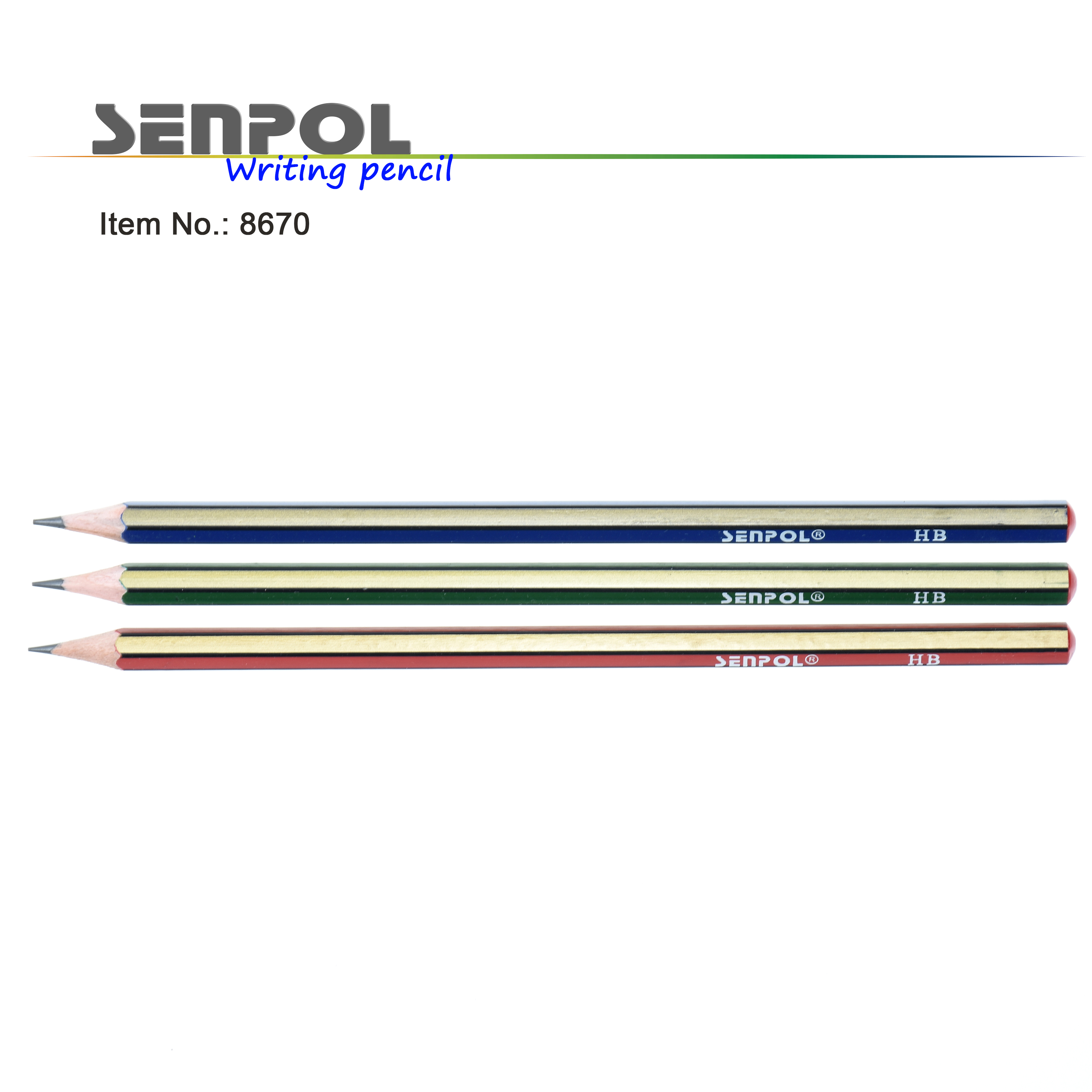 HB pencil with dipping end