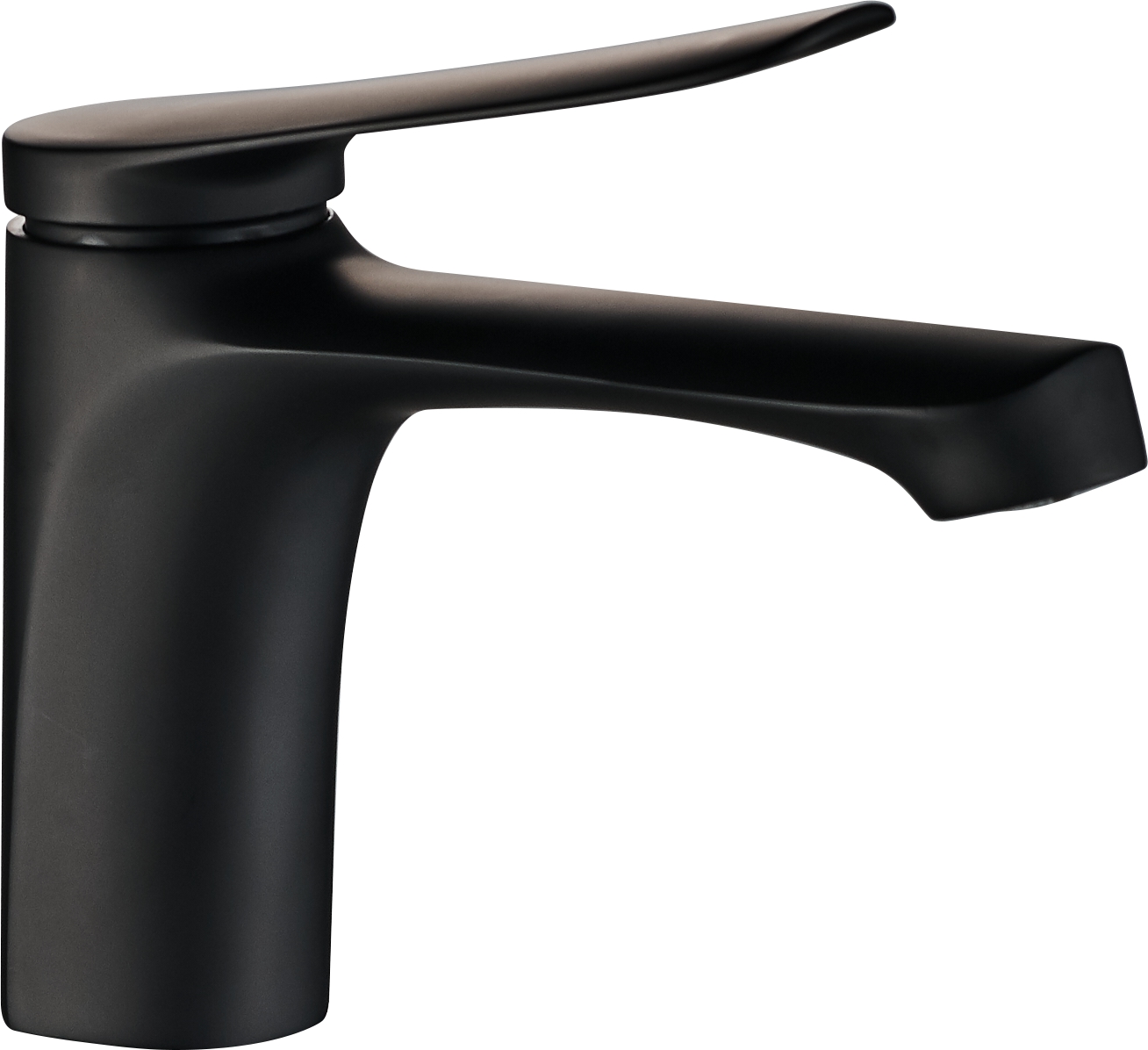 News Single lever spray black painting basin faucet