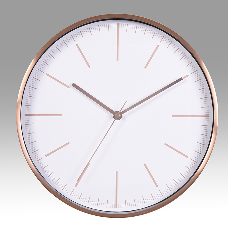 Wooden frame wall clock