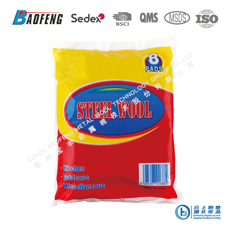 Steel wool roll
