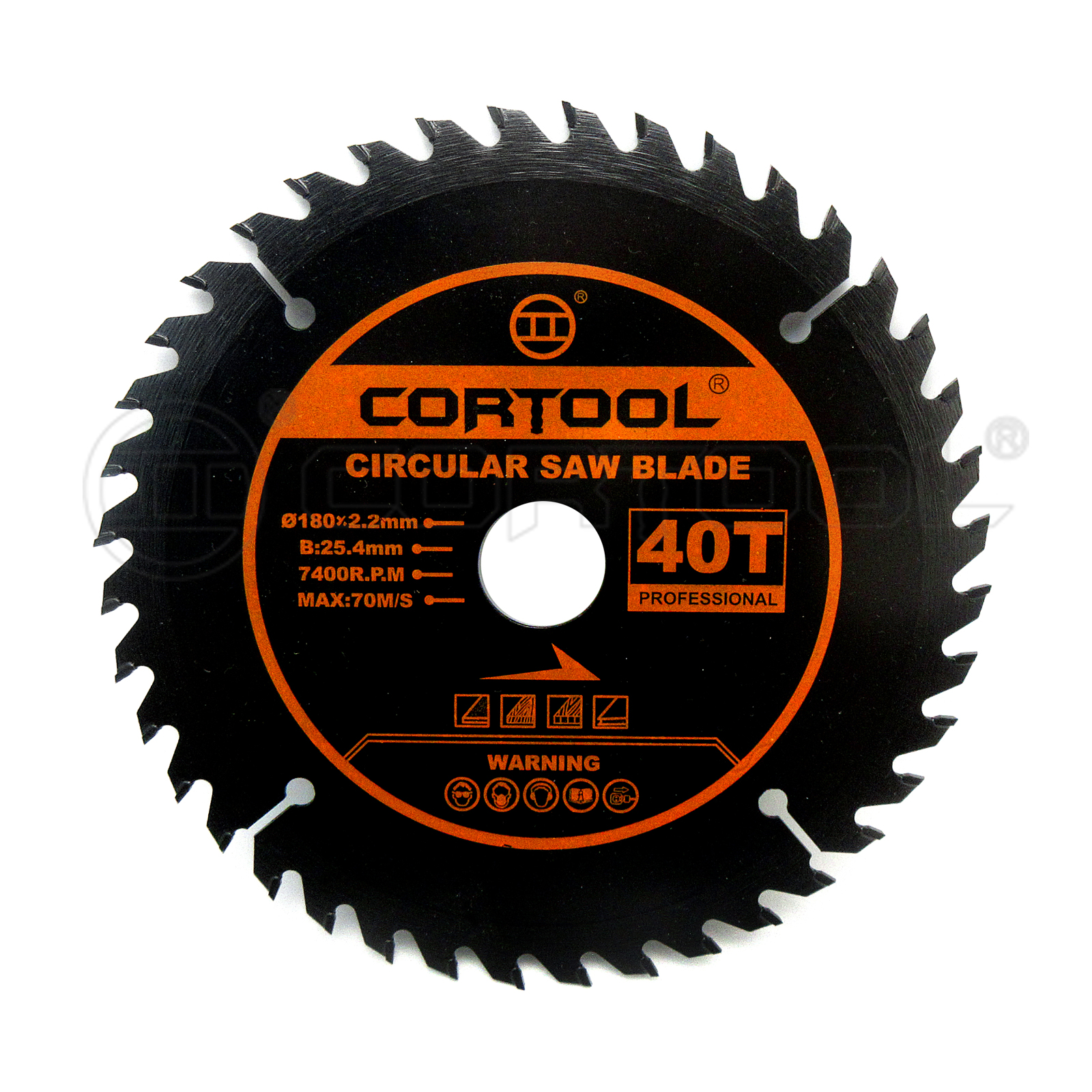 Circular saw blade for wood working