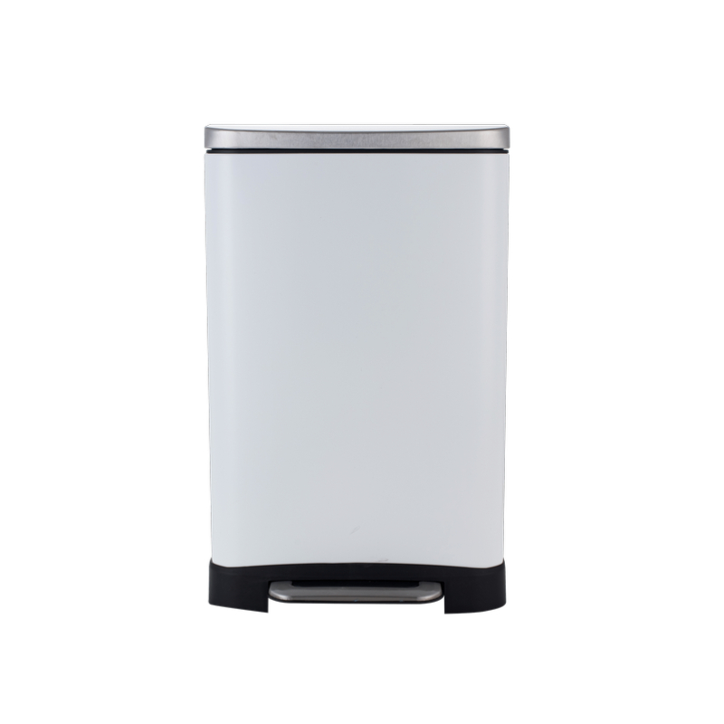 30L stainless steel rectangle pedal bin