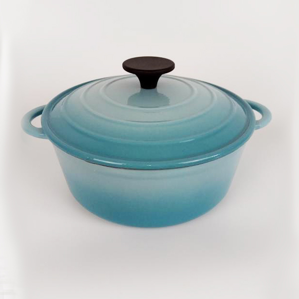 Blue Cast Iron Enamel Dutch Oven