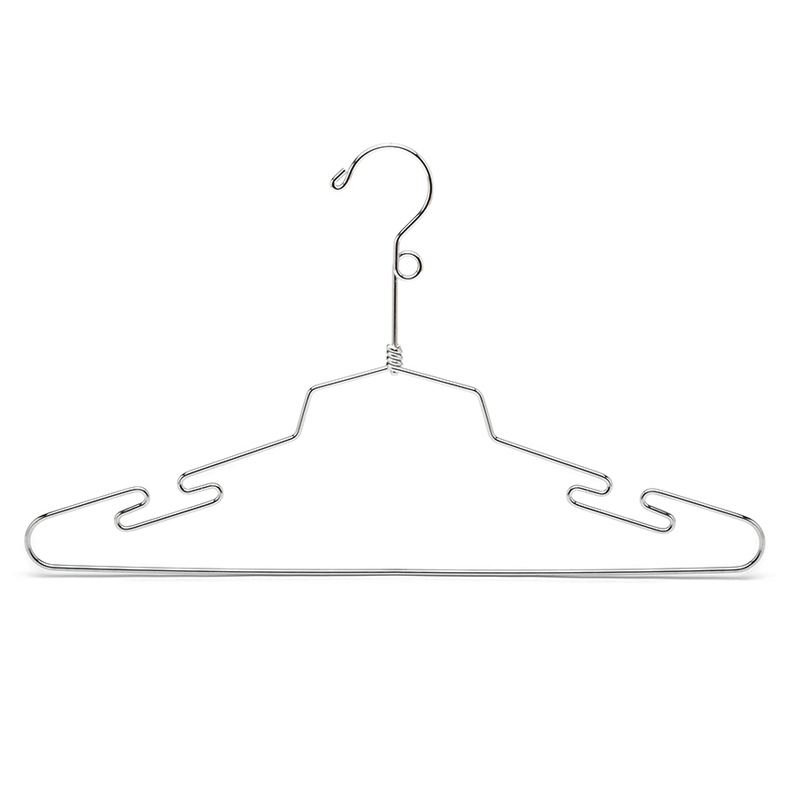Chrome Wire Lingerie Hanger with loop