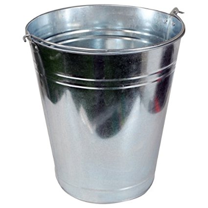 10L Galvanized Metal Bucket