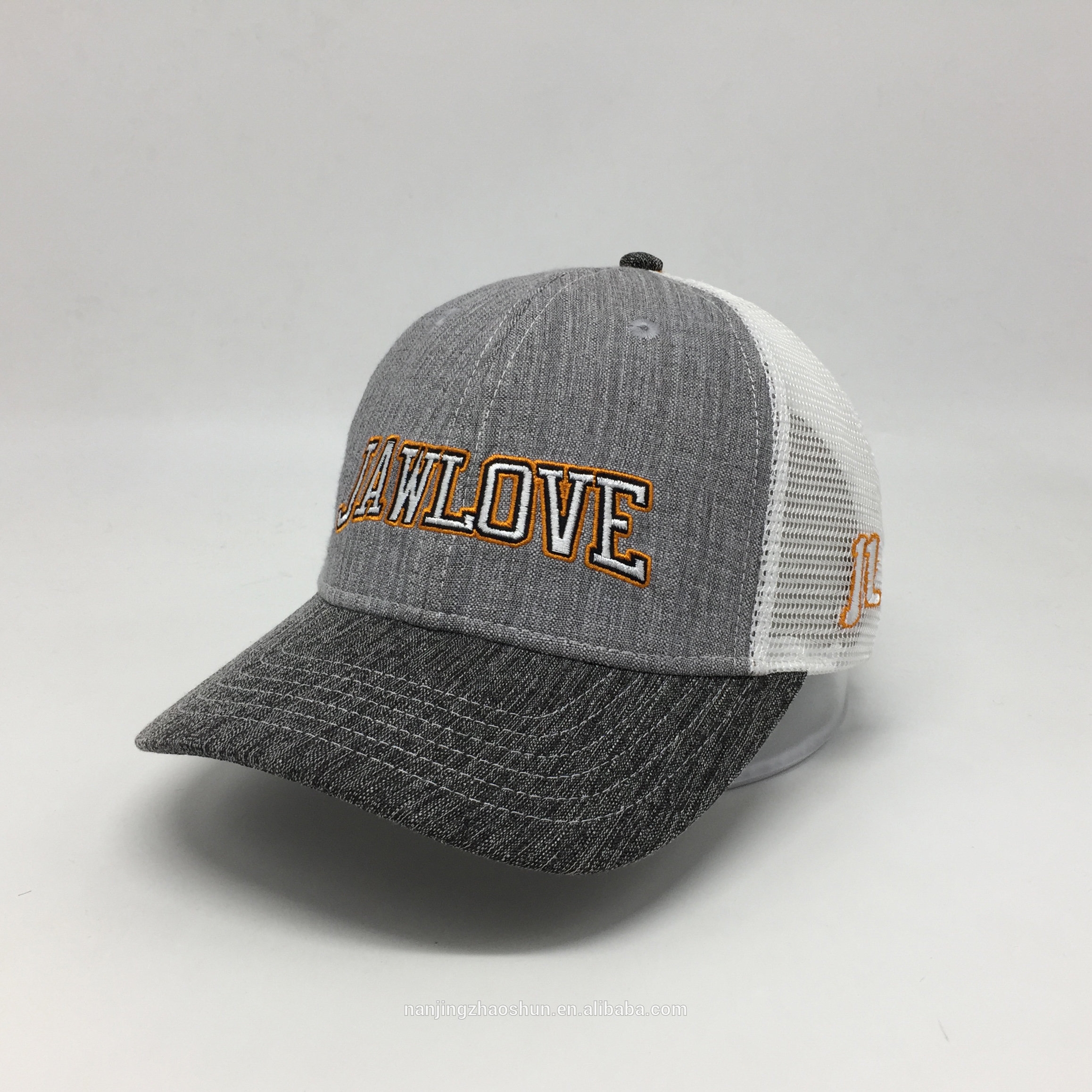 Custom stylish 6 piece mesh breathable baseball cap