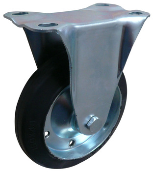 Wanda hot sale hard-wearing industrial cheap rubber warehousing/hand cart/workbench 6" rigid caster wheel (ISO)