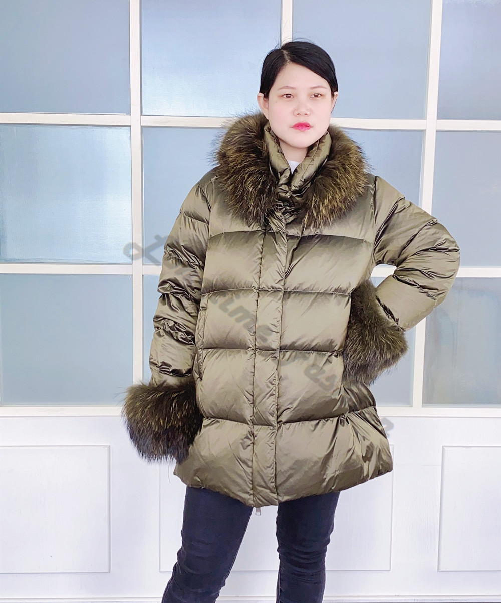 Ladies goose coat warm clothing goose down coat