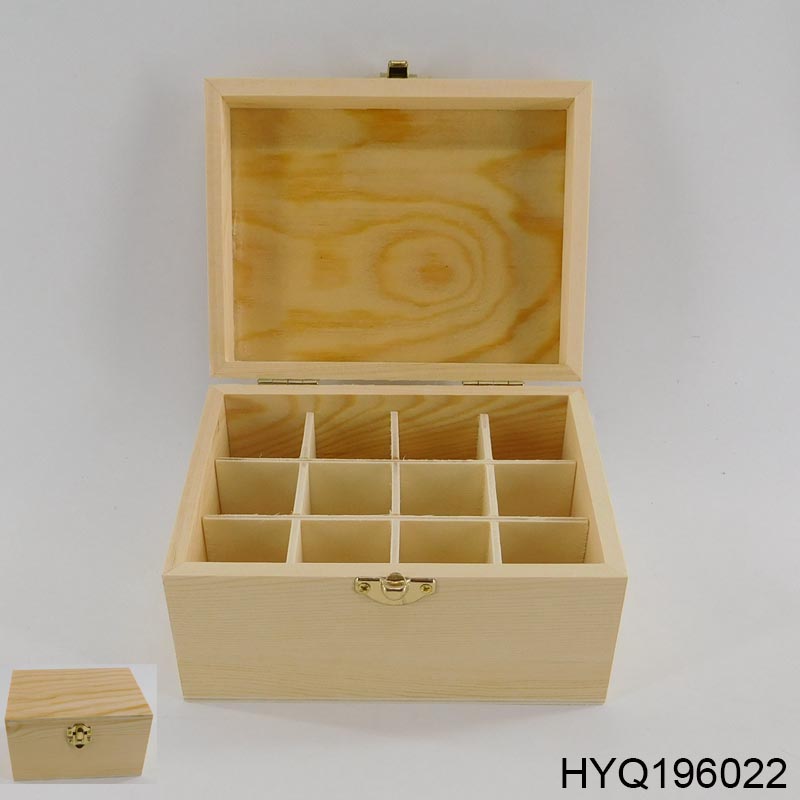Wood essential oil box