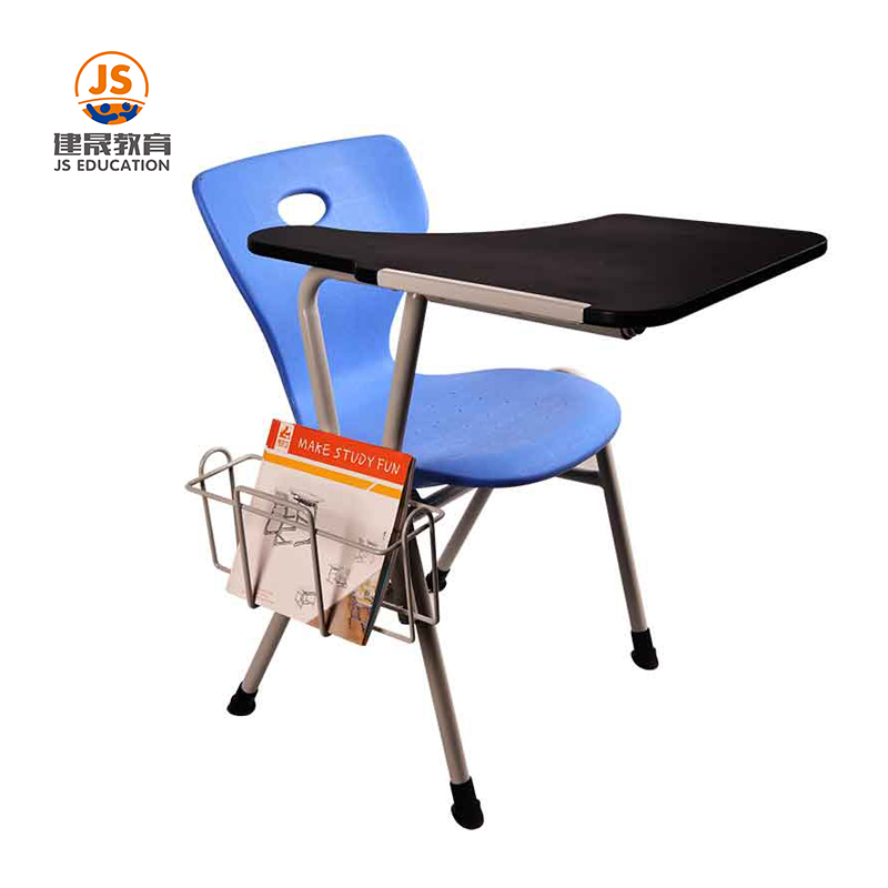 College hot sell classroom school training chair with writing pad