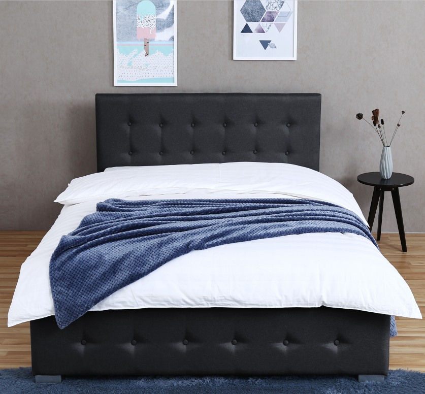 Modern Simple bed furniture Soft Bed with gaslift storage 1286G