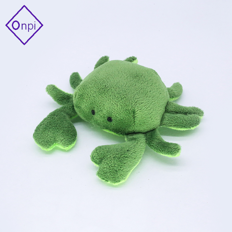 Small size plush sea animals crab fridge magnet toy