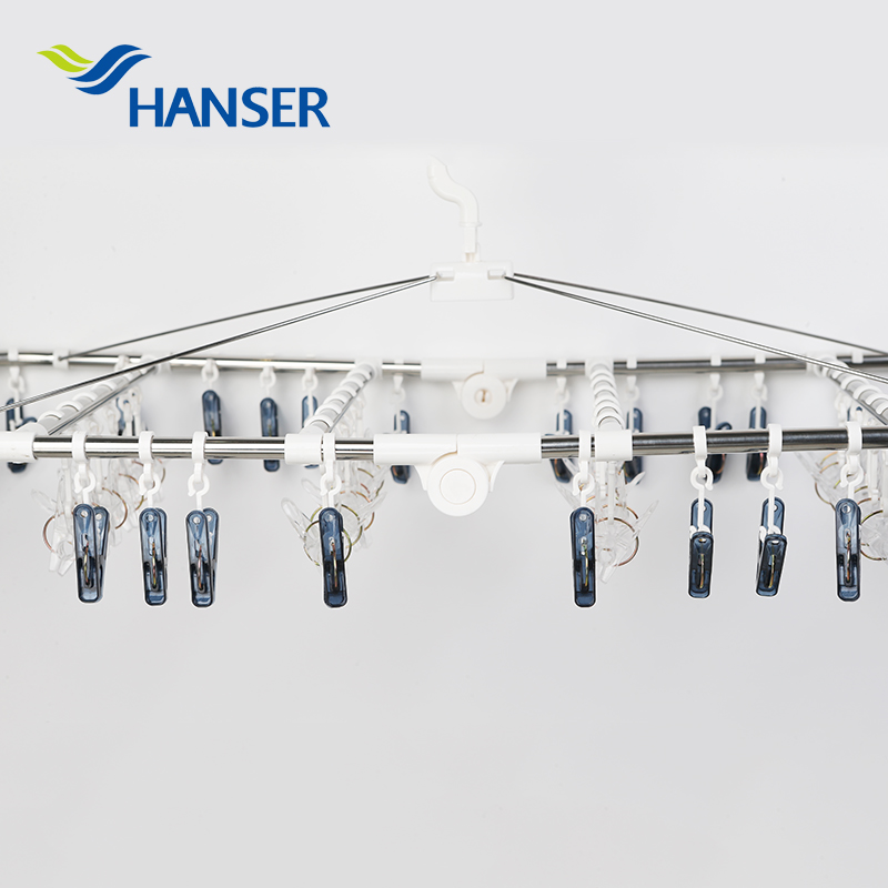 Foldable Stainless Steel Hanger With Pegs