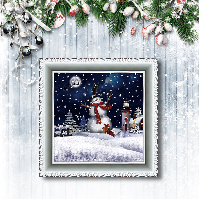 snow wall decoration