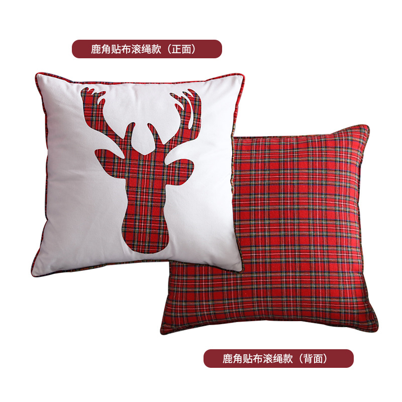 CUSHION JSD02 2020 New Arrival christmas Decorative Deer Fashion Design For Sofa Cushion Cover 2 buyers