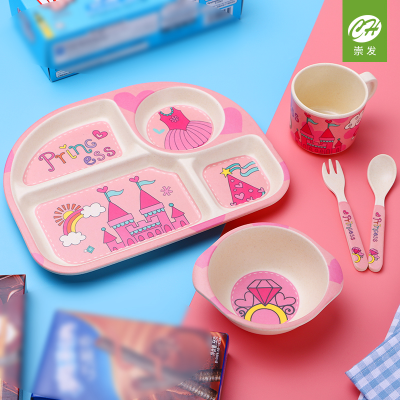 Bamboo Fiber Kids Tableware