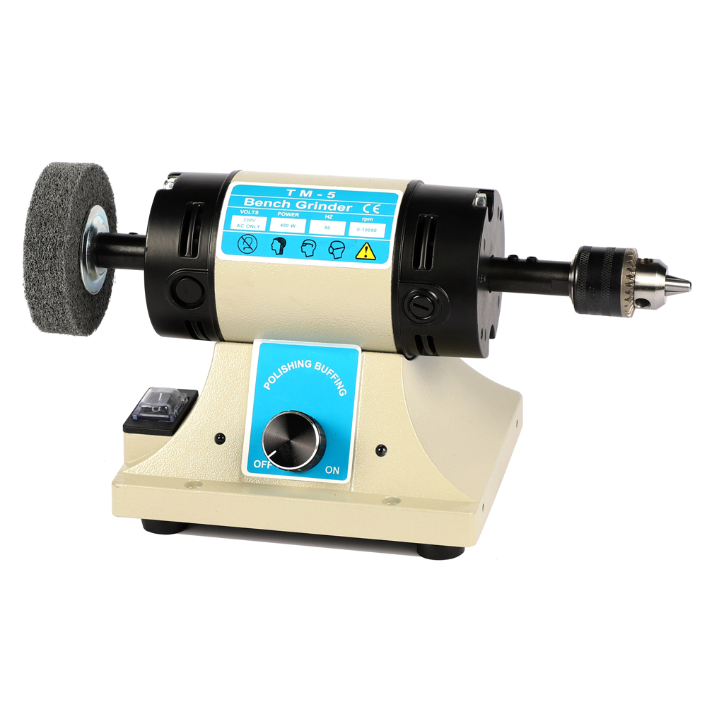 Mini Bench Grinder, With Drill Chuck
