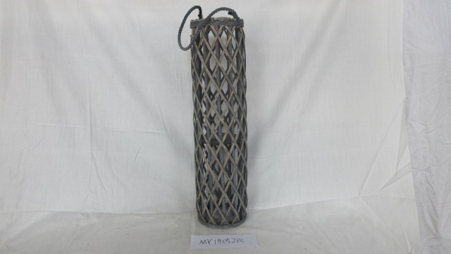 Willow handmade lantern WIth handle and grass