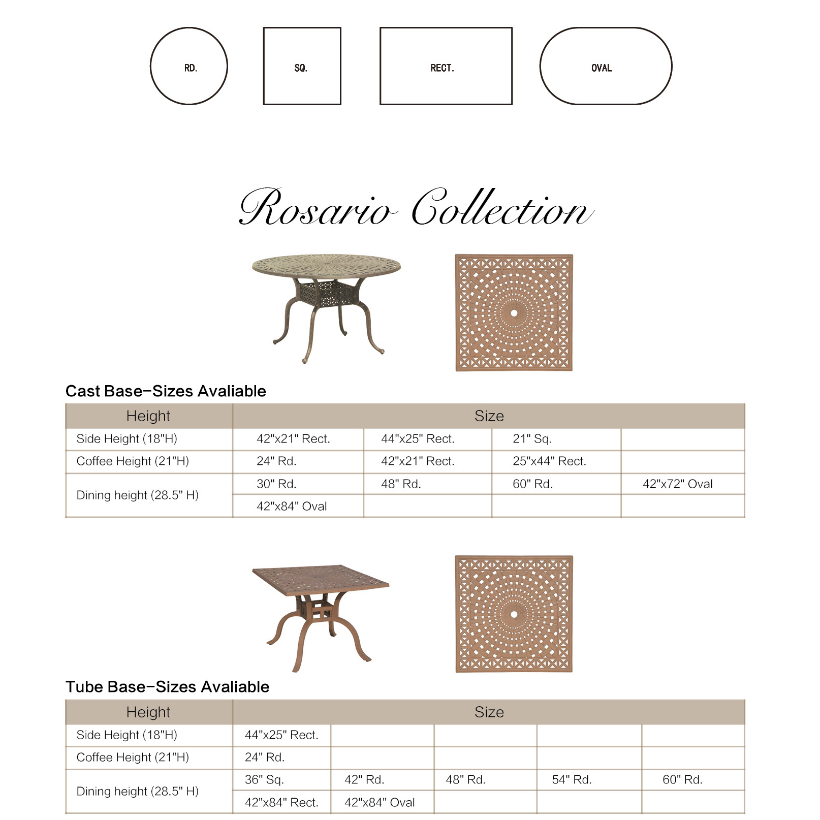 Rosario Table