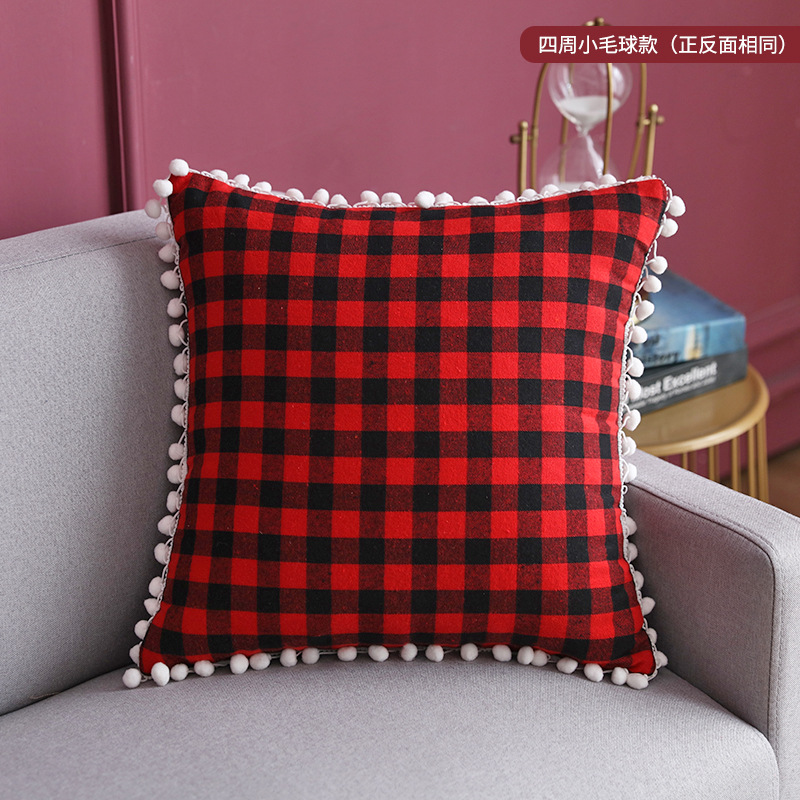 CUSHION JSD04 2020 New Arrival christmas Decorative Dots trimming Fashion Design For Sofa Cushion Cover 2 buyers
