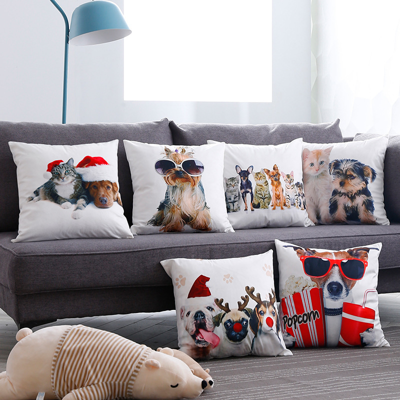 CUSHION E003 Down Automobile Lovely Animal Concise Single-sided Embrace Advertisement Gift Pillow Cover Sofa Cushion Cover