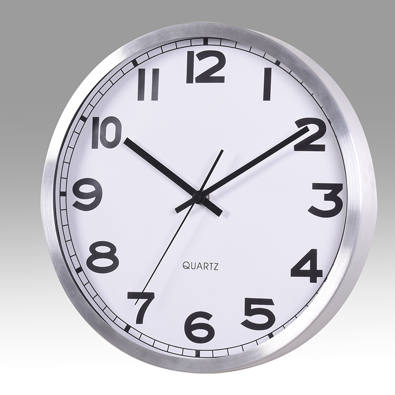 Aluminum wall clock