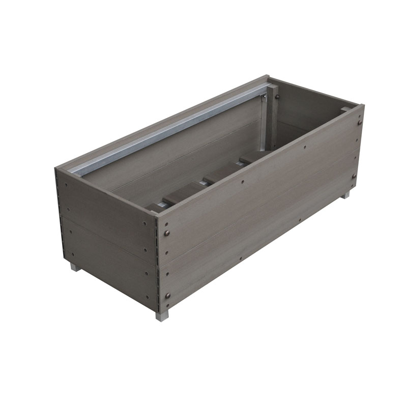 JM081 Wood Plastic WPC Flower Box with Screen 720*1506