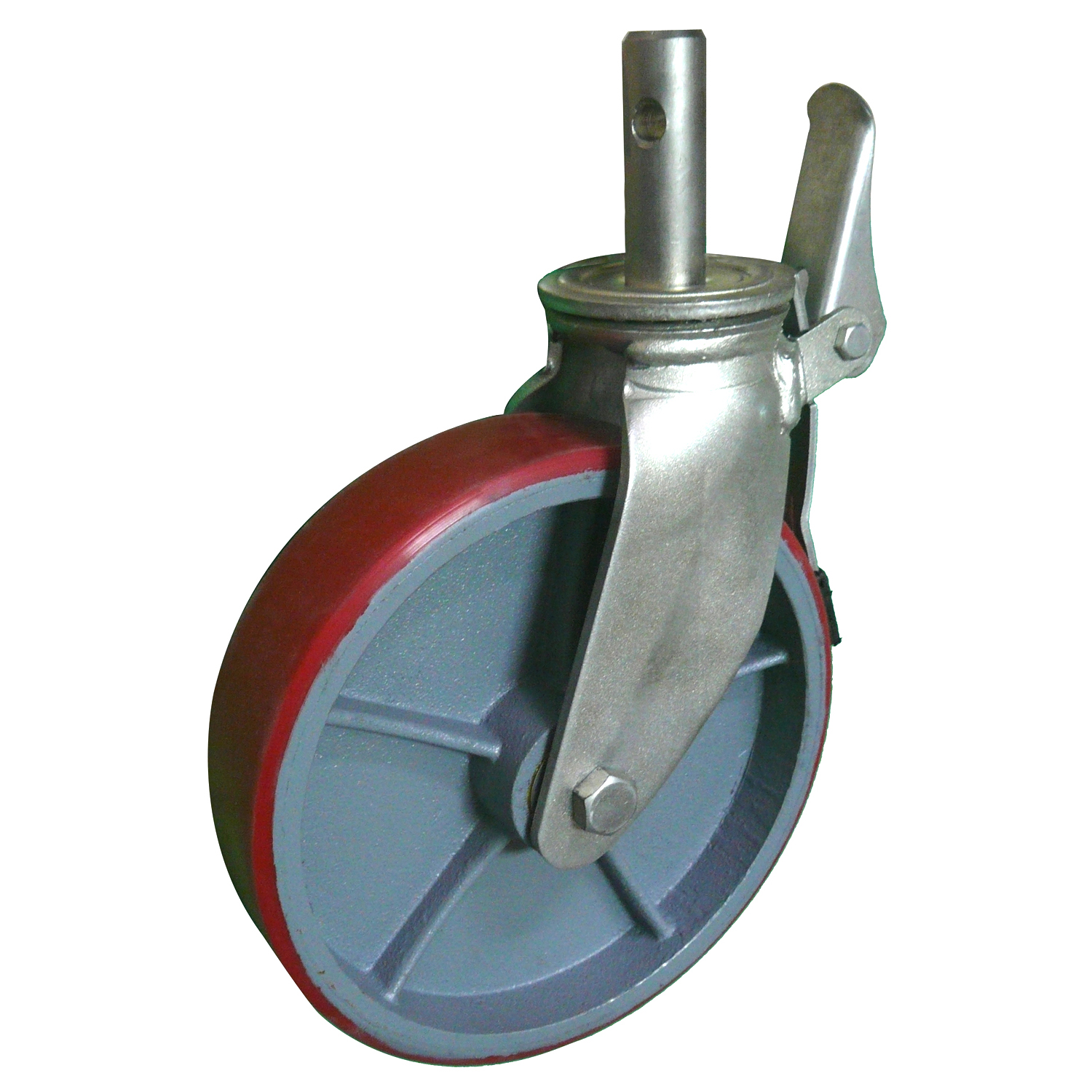 Wanda Industrial heavy duty scaffold swivel caster PU wheel with brake