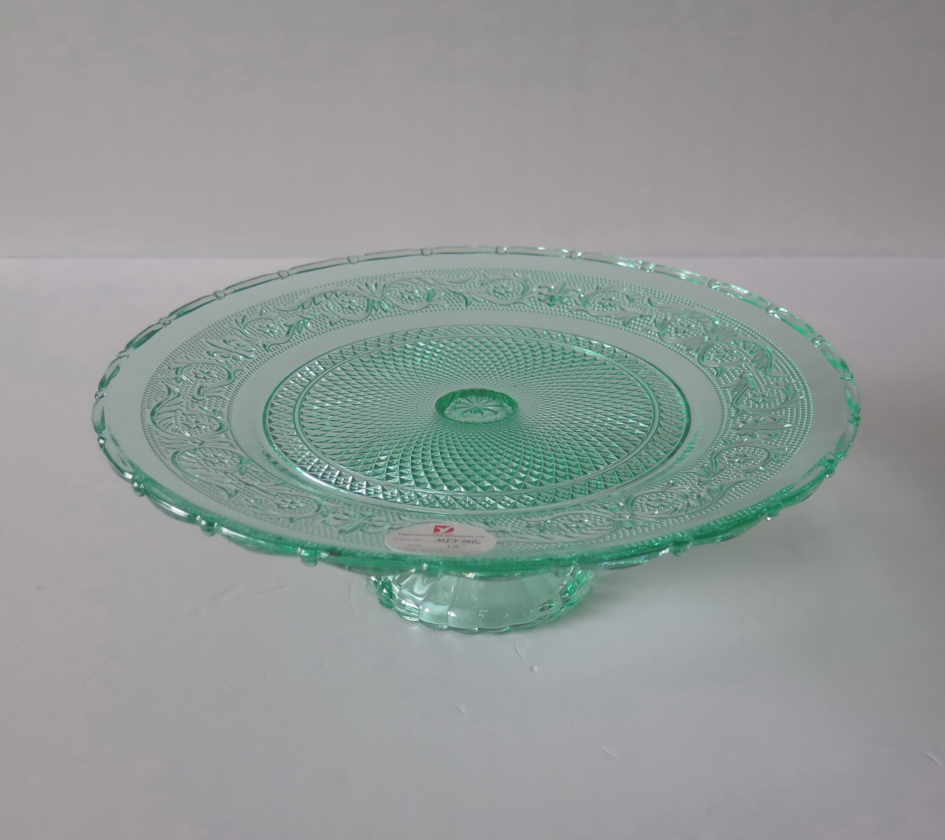 MPF1005 fruit tray with foot Glass fruit plate