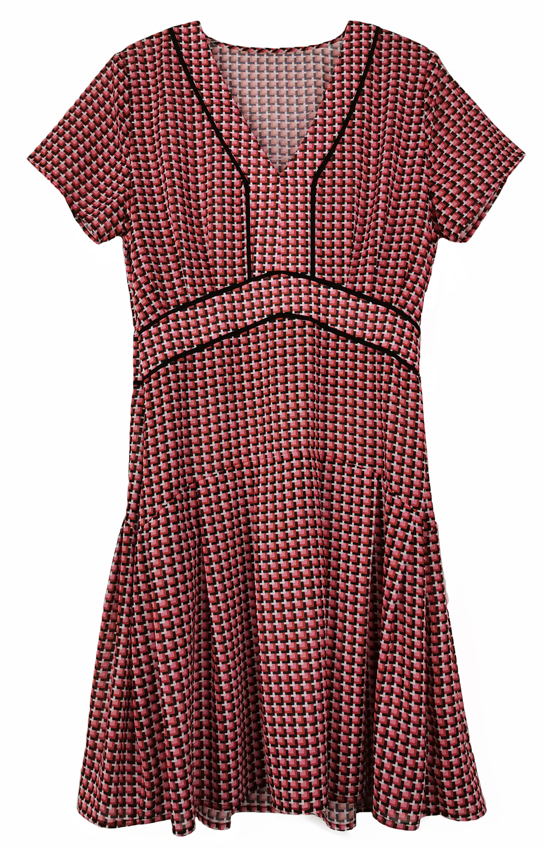 Ladies' V shape dress