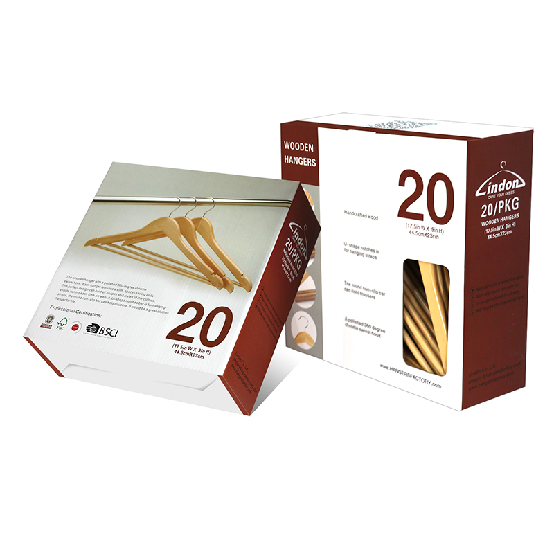Wooden hanger color box display box