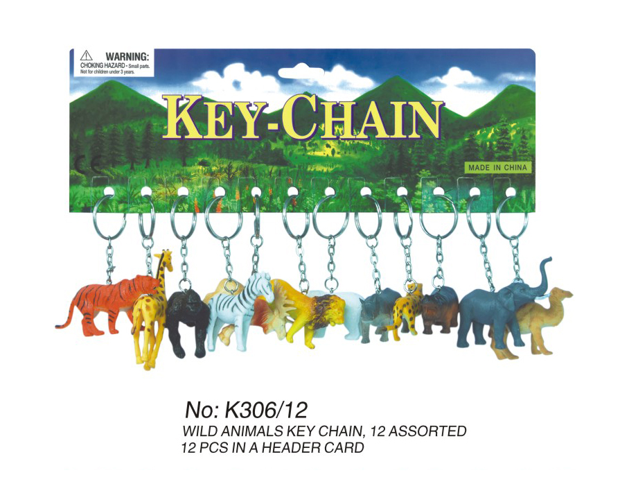 Wild Animals With Key Ring