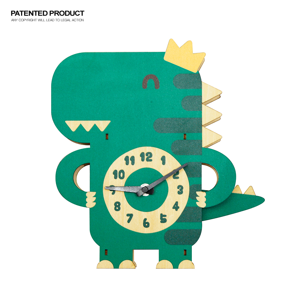 MDF Kids Clock Cartoon Wall Clock