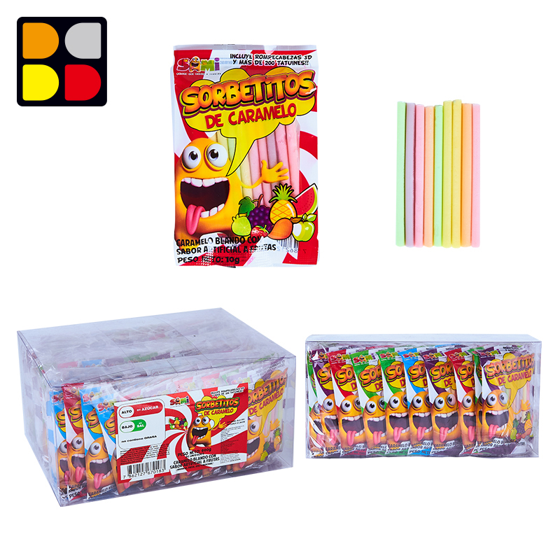 Fruit Cc Stick Candy With 3d Card And Tattoo