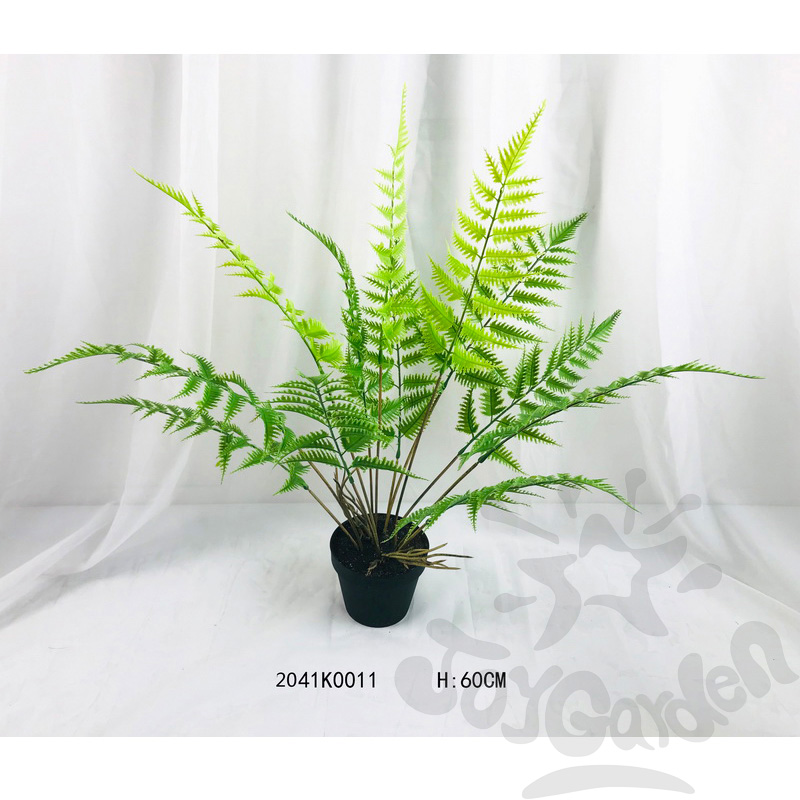 Artificial Plants In Plastic Pot