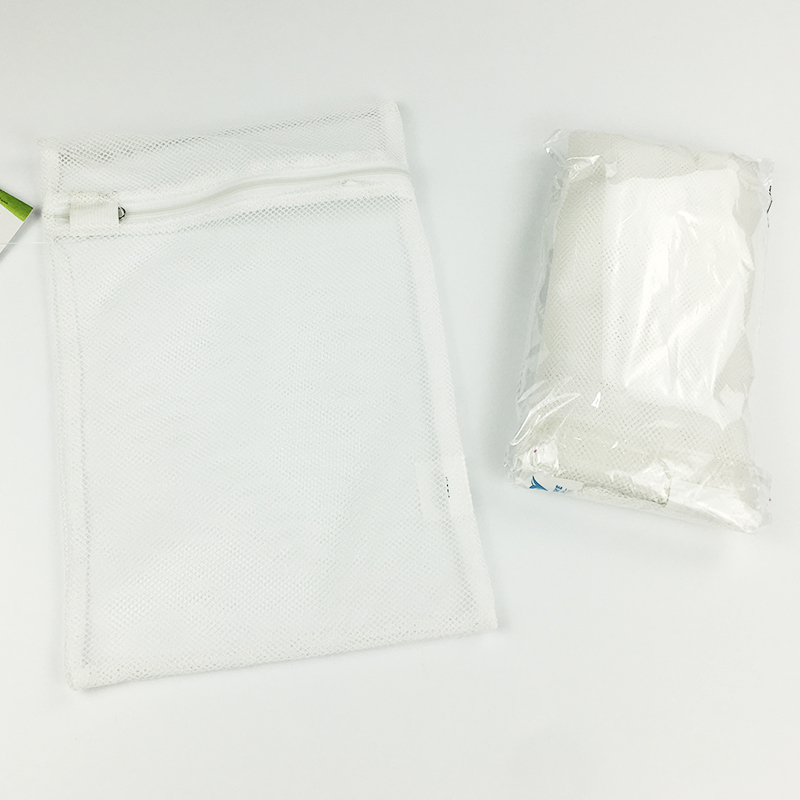 custom zipper washing pouch eco large mesh bag