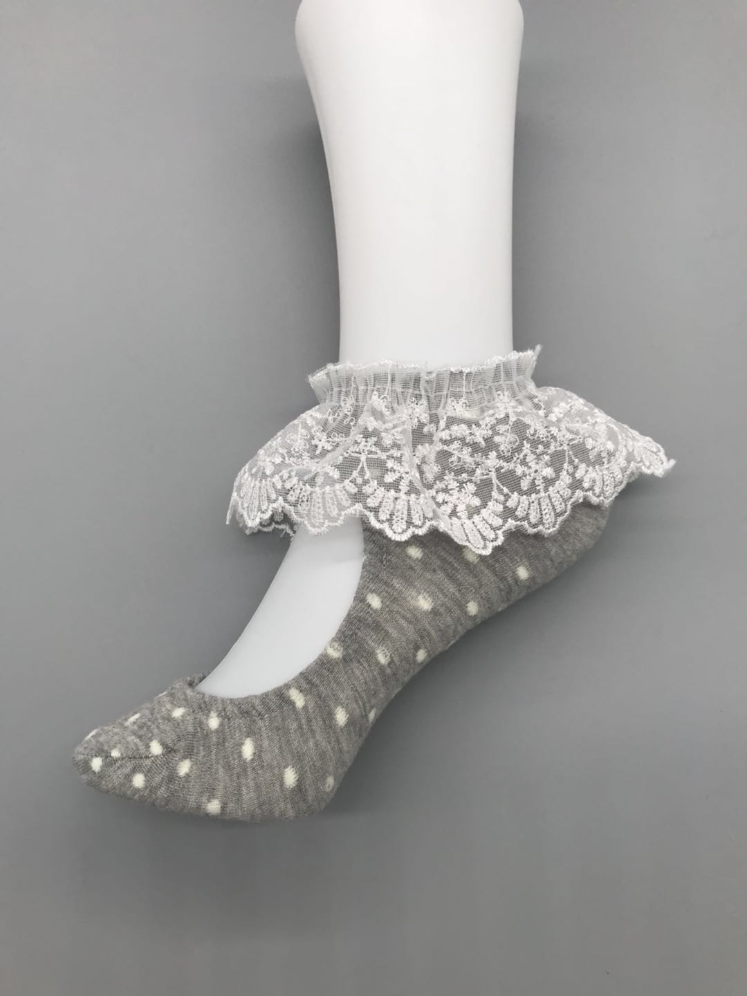 Footies with lace