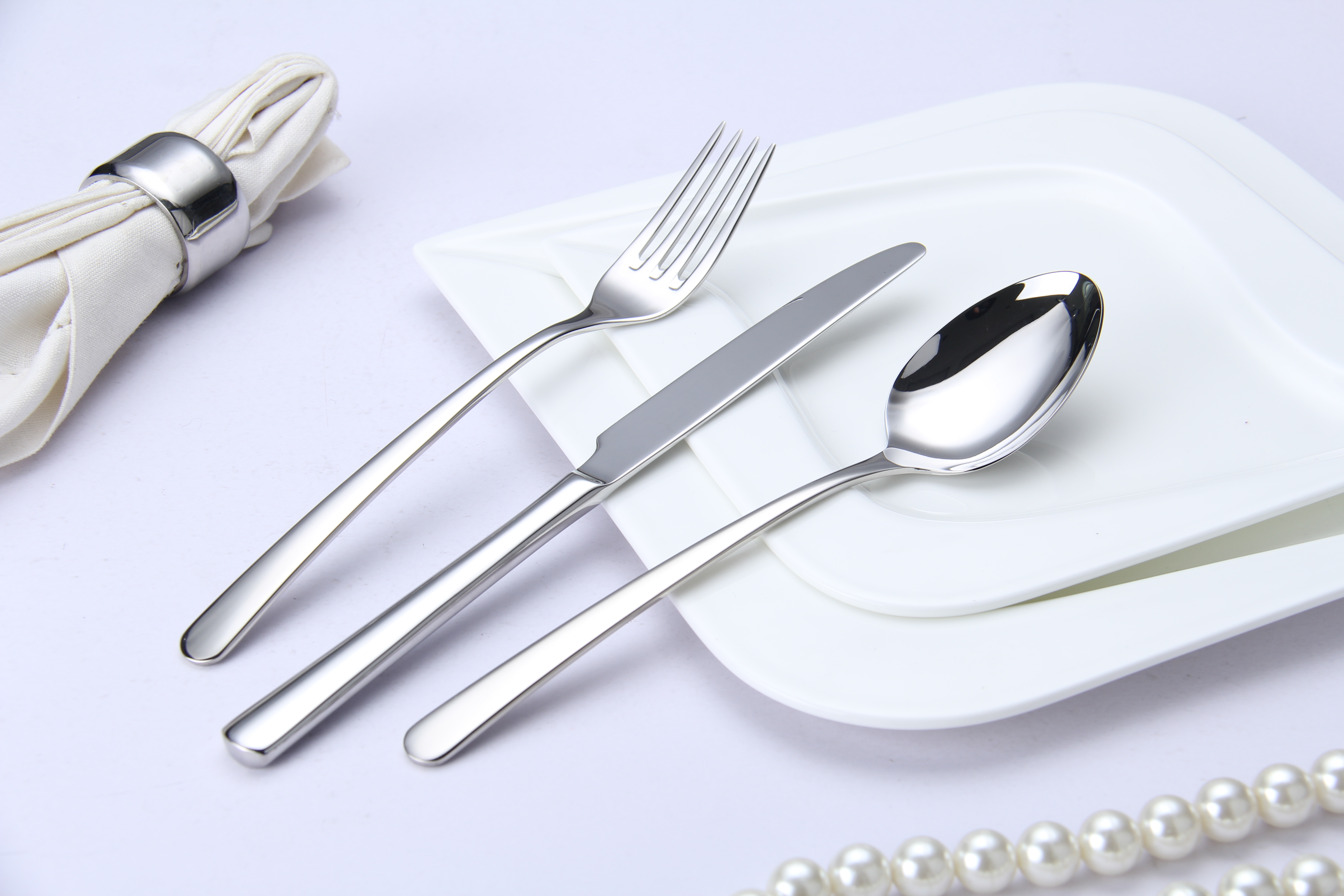 high quality 18/10 stainless steel cutlery flatware for hotel