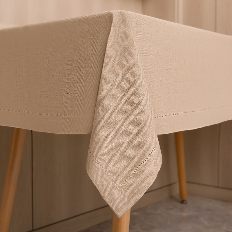 Tablecloth with drawnwork