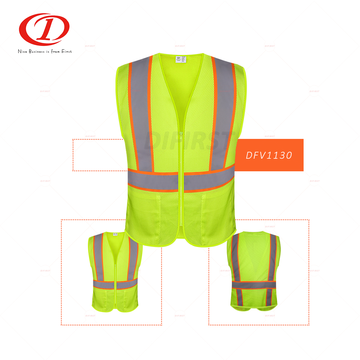 Hi Visibility Reflective Safety Vest