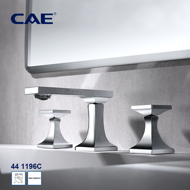 CAE Double-handle 8" widespread lavatory faucet 44 1196 CUPC