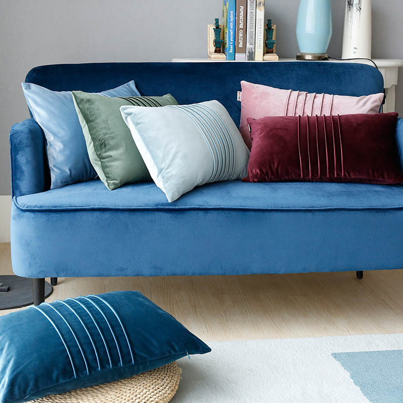 CUSHION D001 Hot Sale New Arrival Crepe Pillow Cover Velvet Sofa Cushion Cover Decorative Pillow