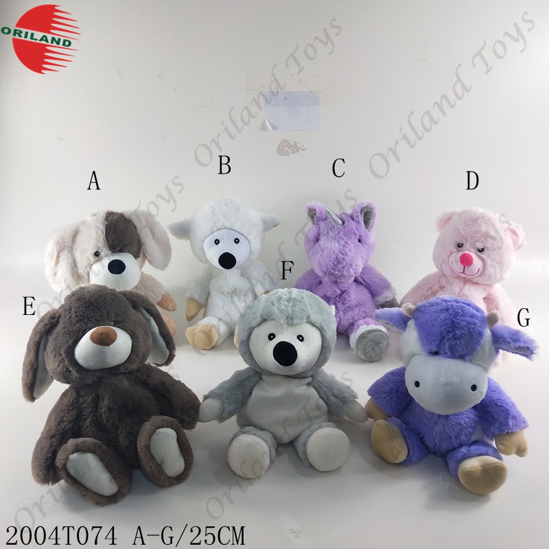 Oriland microwaveable soft toys stuffed animal plush toy gifts for kids