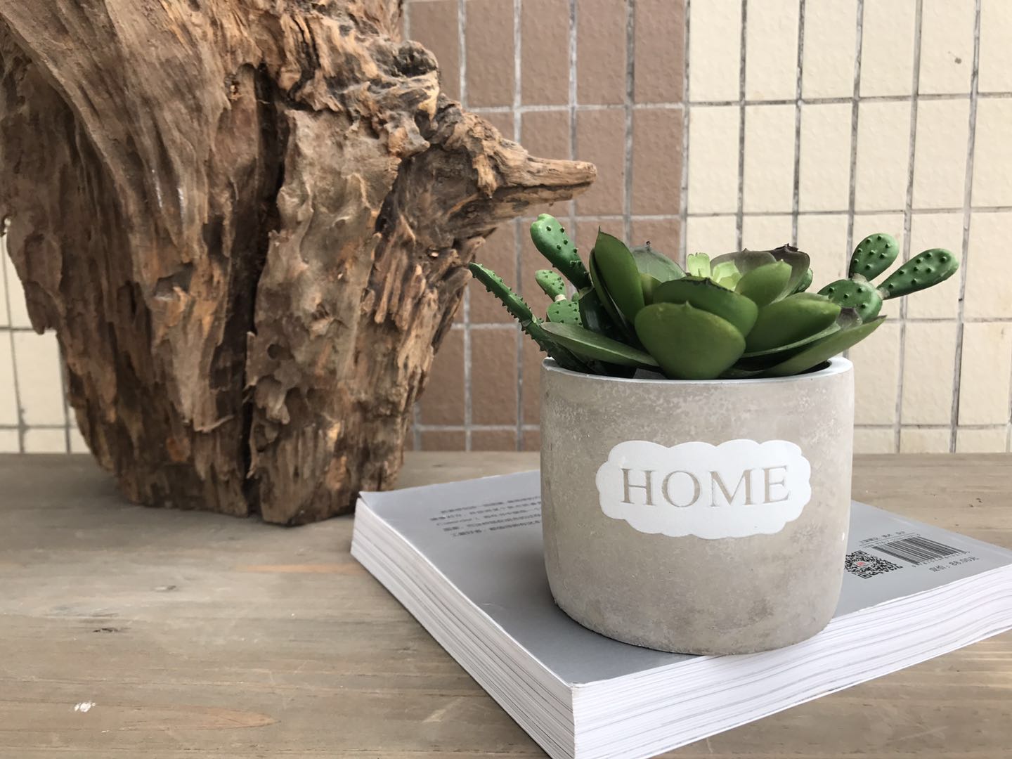 cement flower pot