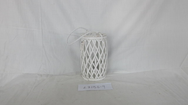 Willow handmade lantern WIth handle and grass
