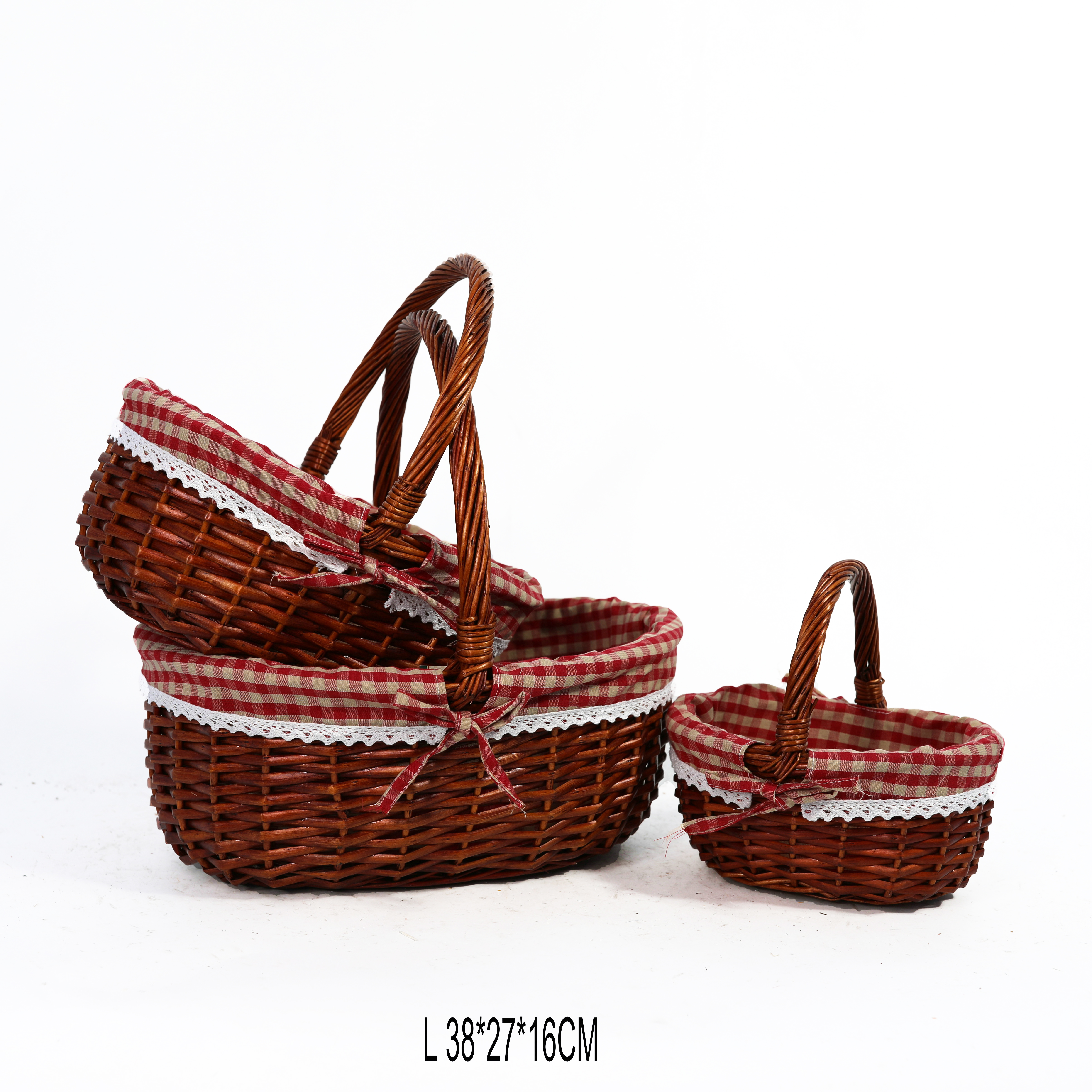 Wicker Hampers Display Bread Christmas Gift Basket Hamper Display basket