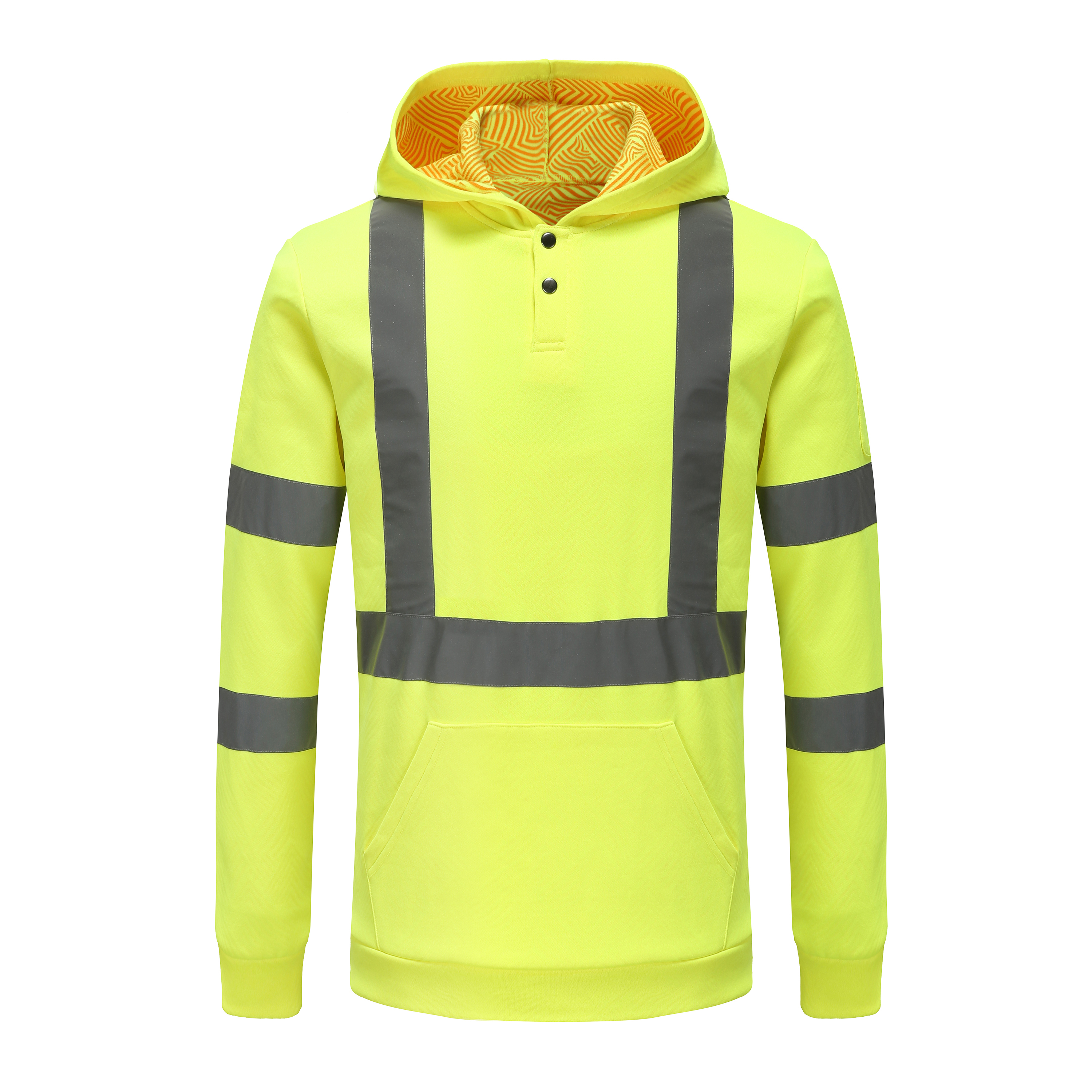 Winter/Autumn Hi Vision Workwear Far Infrared Fleeced Polyester Polypropylene Sweater